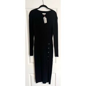 Women’s Button Sweater Midi Dress!